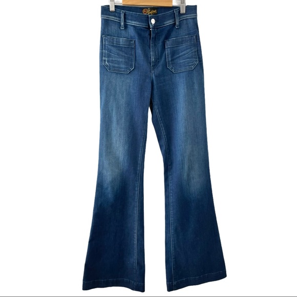 Seafarer Denim - SEAFARER Circe Blue Bellbottom Jeans in Size 27